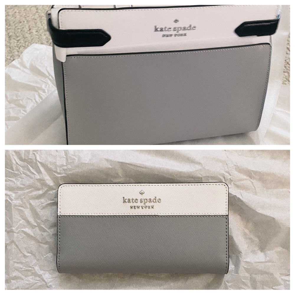 BNWT KATE SPADE Colorblock Purse AND matching Wallet